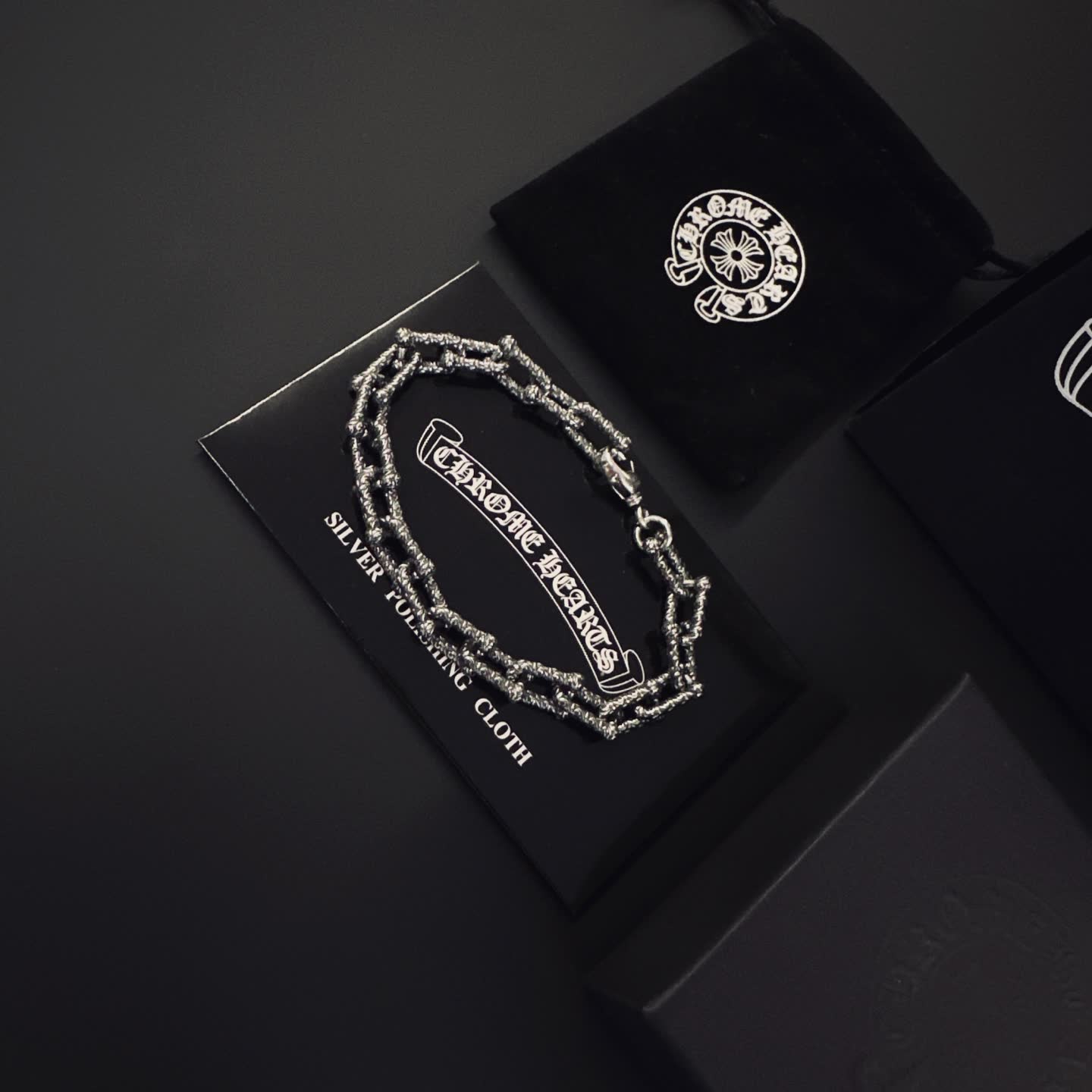 Chrome Hearts Silver Chain Bracelet